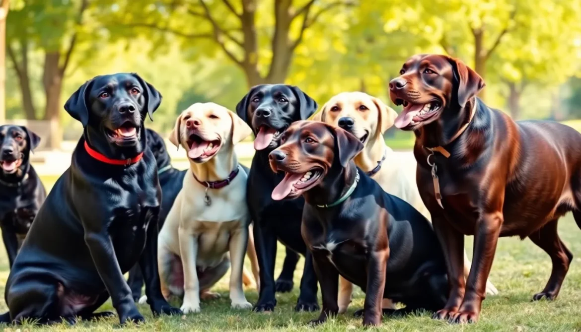 colors of labrador retrievers